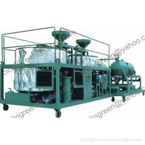 Black motor oil recycling plant, motor oil regeneration system